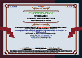 Certificate of Publication — Creating a Culture of Belonging: Perceptions and Experiences of Inclusion at a US Medical School